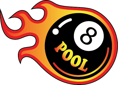 8 Ball Pool Logo Png Transparent Image (white, orange, black)