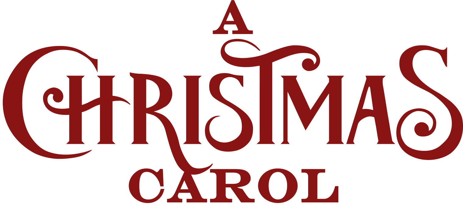 A Christmas Carol Png File (maroon, silver)