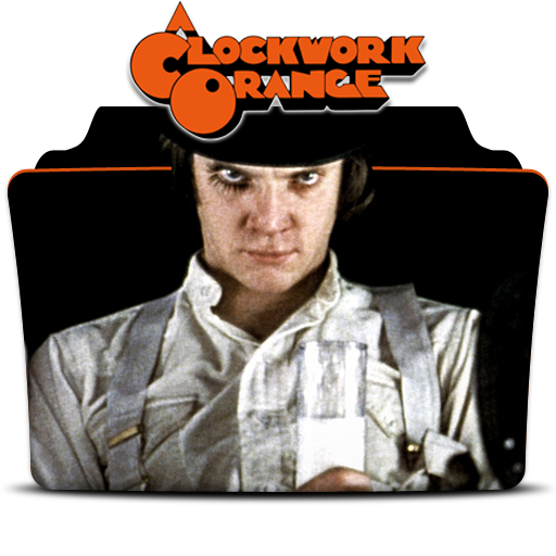 A Clockwork Orange Png Pic (white, black, lavender, gray, chocolate)