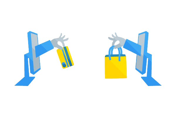 E Commerce Png Picture (greenish blue, gold, white)