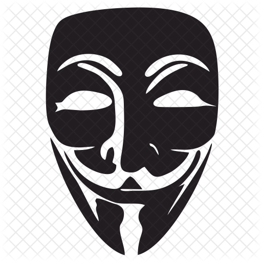 V For Vendetta Mask Png Picture (black, white)