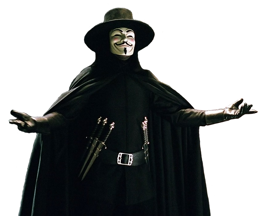 V For Vendetta Png Images Hd (purplish red, black, white)