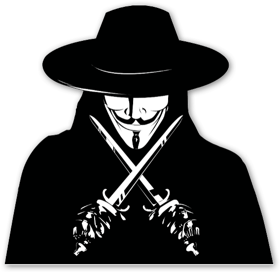 V For Vendetta Png Images (black, gray, white)