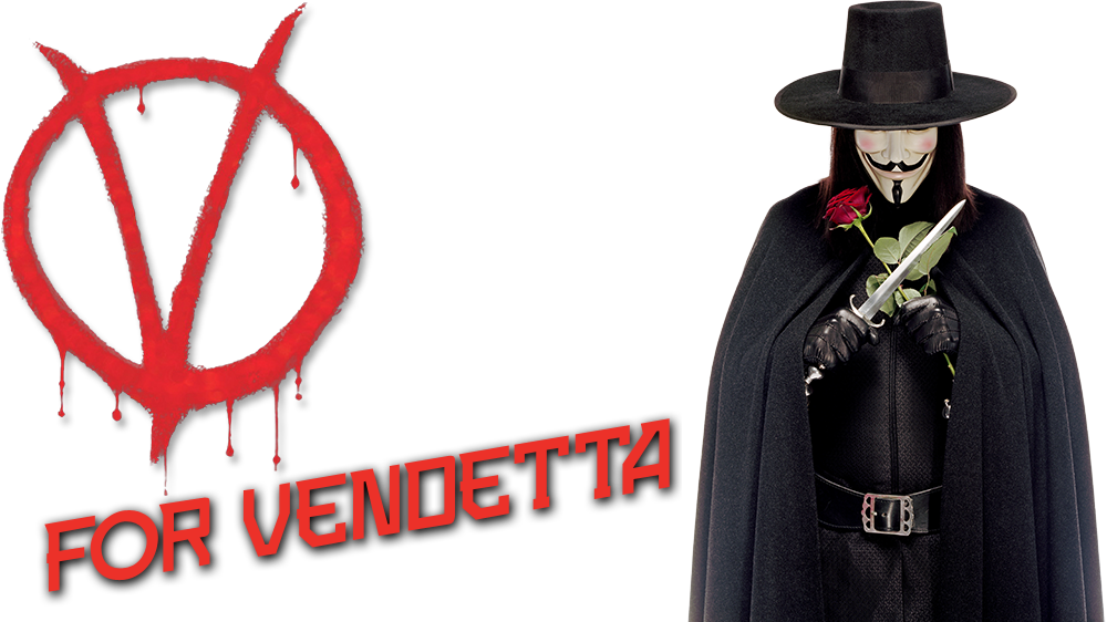 V For Vendetta Png Photo (beige, black, white)