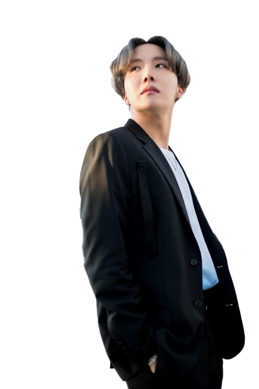 J Hope Png Transparent Picture (white, black)