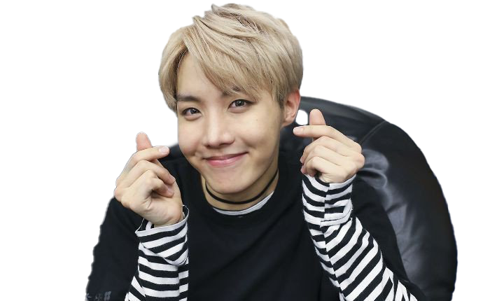 J Hope Singer Png File (white, black)