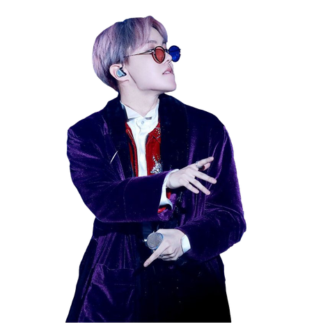 J Hope Transparent Png (black)