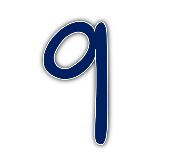 9 Letter Png Hd Image (black, navy)