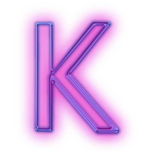 K Letter Png Image Hd (purple, purplish red, white)