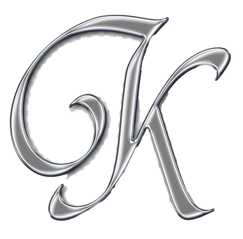 K Letter Png Image (gray, white)