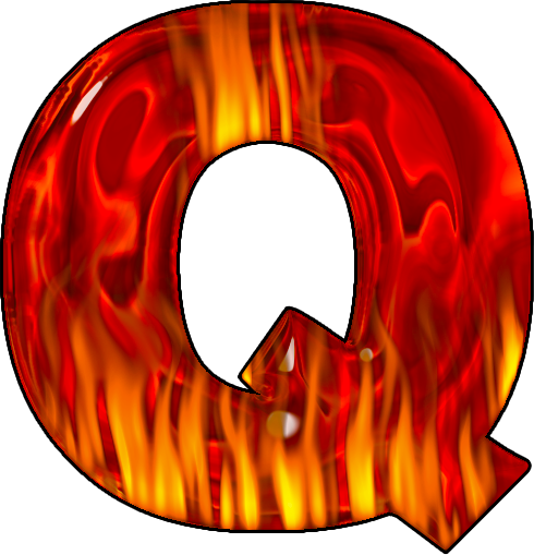 Q Letter Png Photo (red, maroon, white)