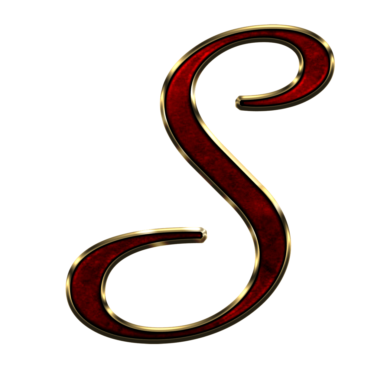 S Letter Png Free Image (maroon, black, gray)