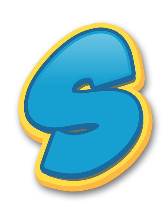 S Letter Png Hd Image (teal, gold, orange, white, black)