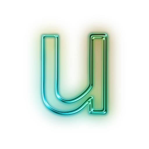 U Letter Png File (olive, gray, white, black, lavender)