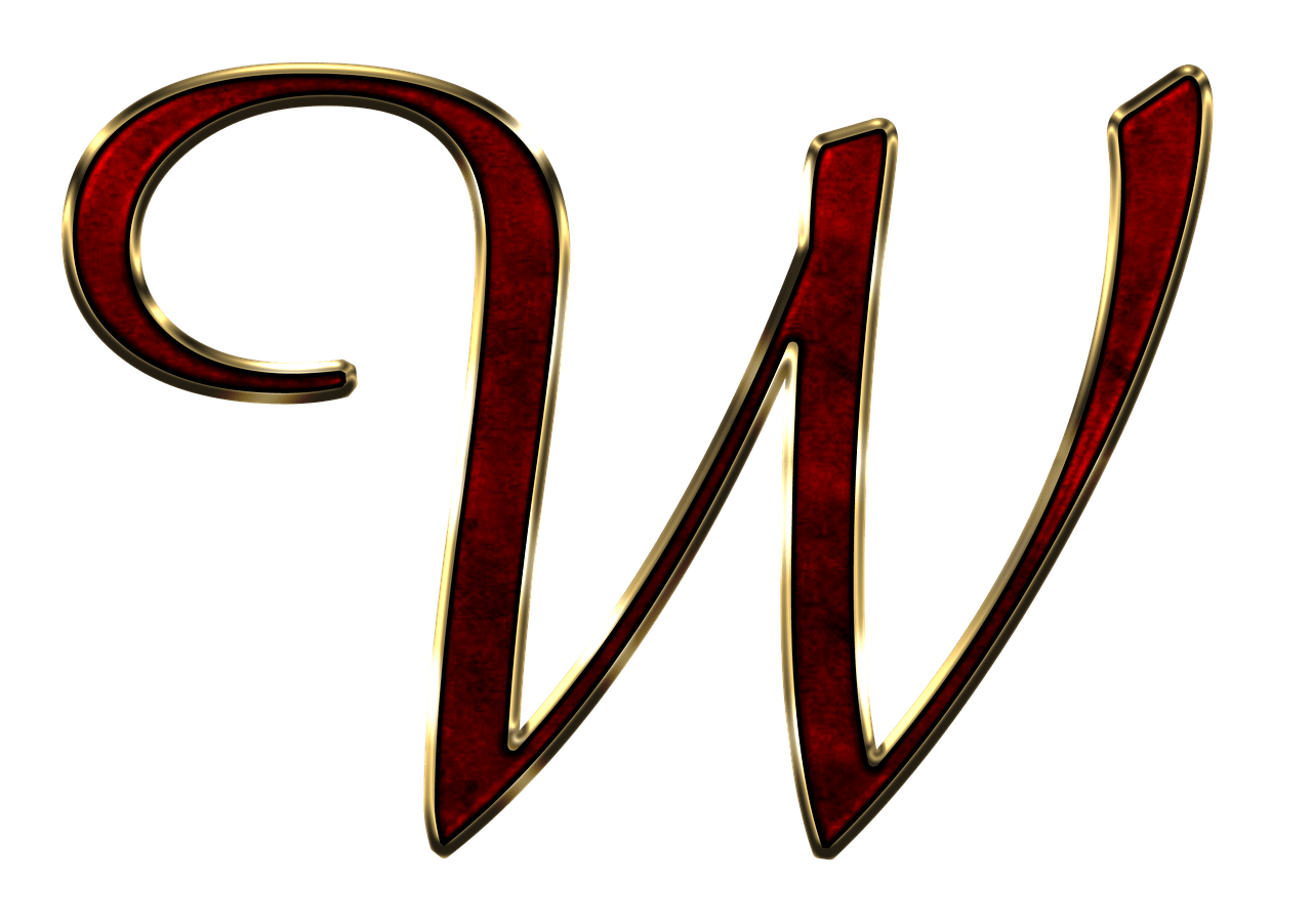 W Letter Png Free Download (maroon, gray)