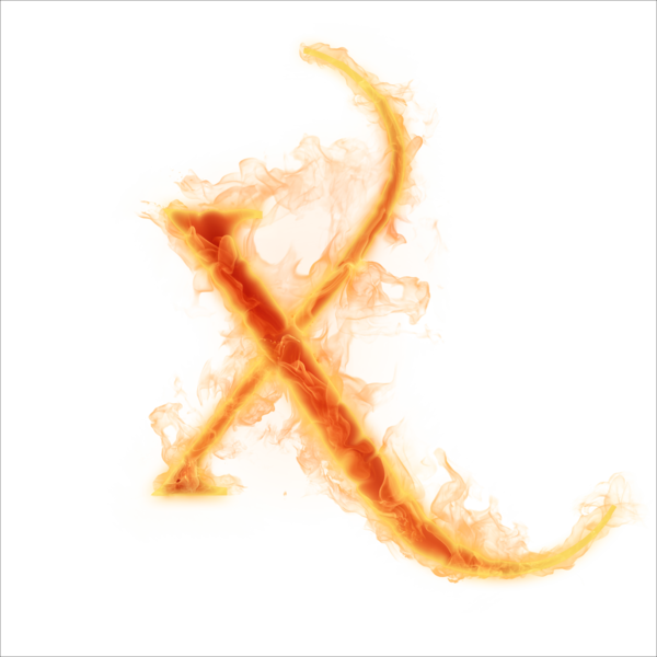 X Letter Png Hd Image (black, salmon)