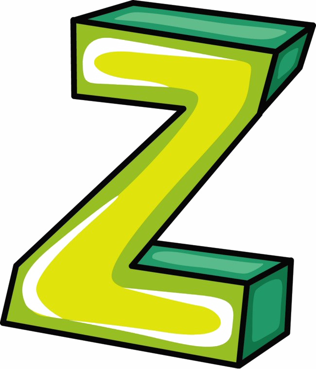 Z Letter Png Free Image (olive, teal, gold, white, black)