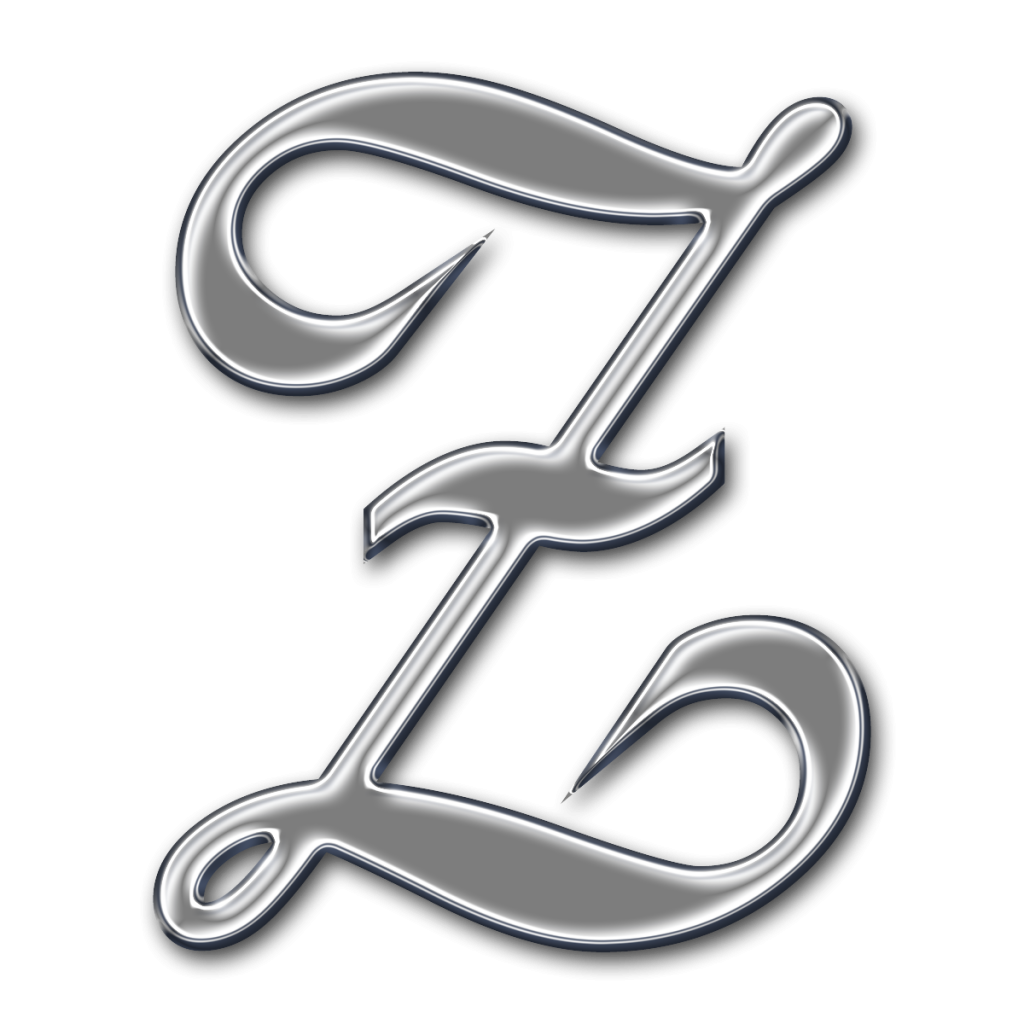 Z Letter Png High Quality Image (black, gray, silver)