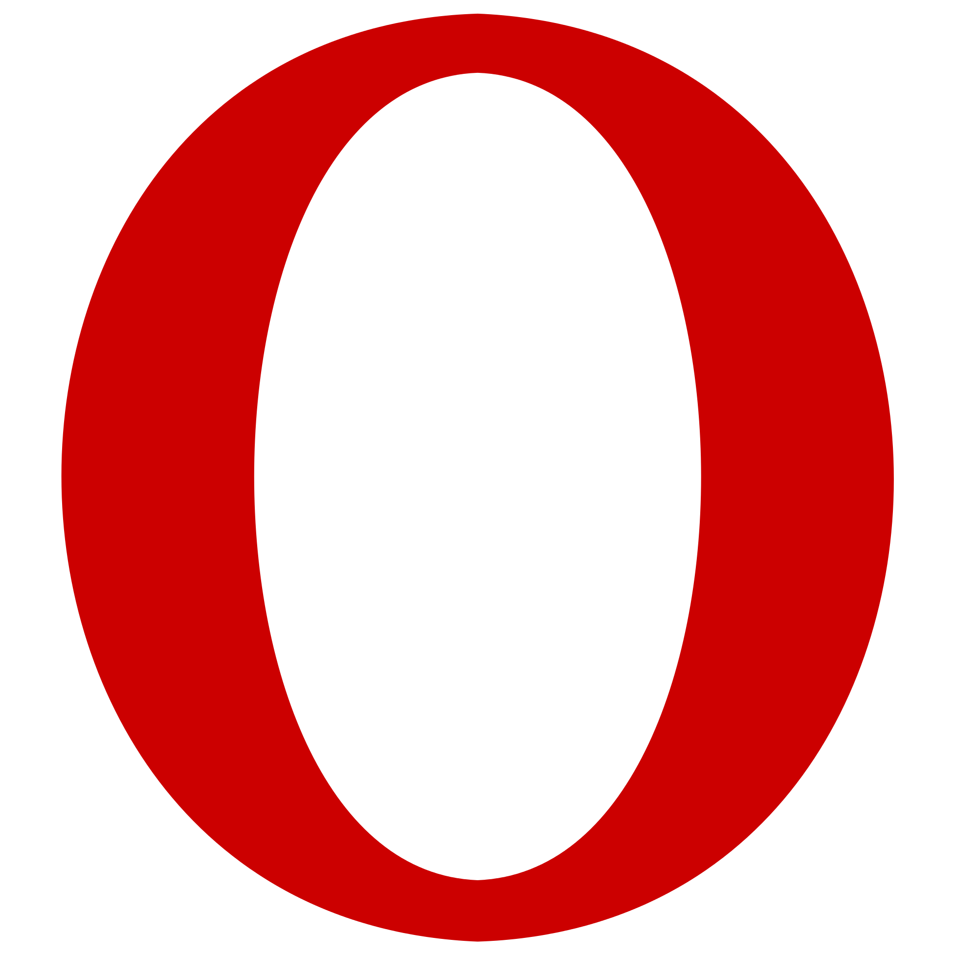 O Letter (black, red)