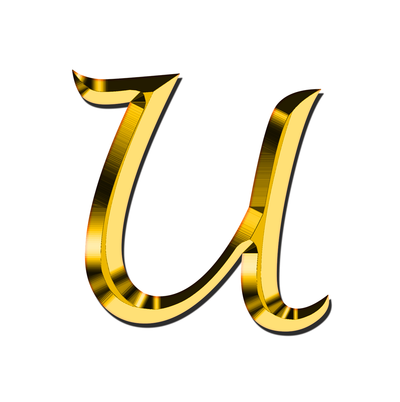 U Letter Transparent (gray, pink)