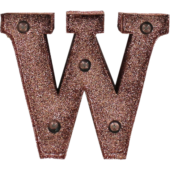 W Letter Transparent (black)