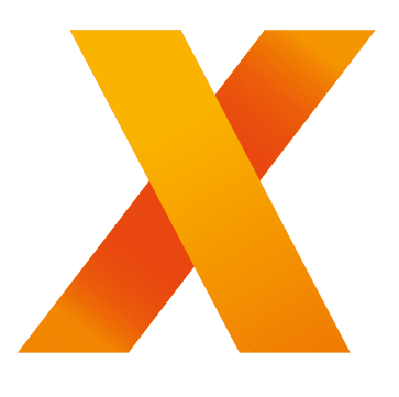 X Letter Transparent (chocolate, black, orange)