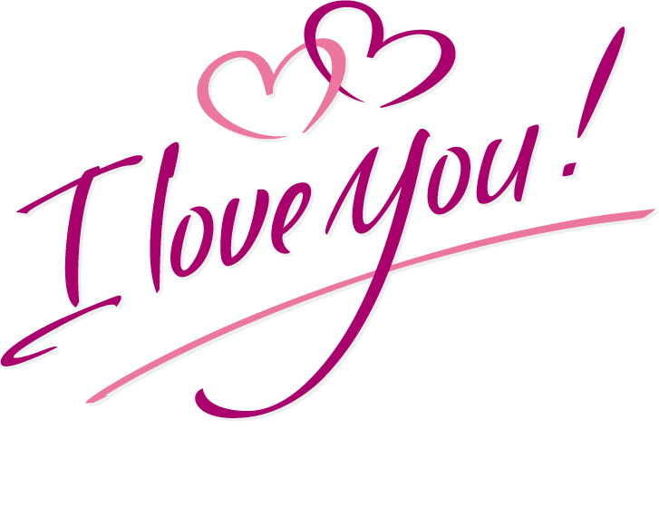 I Love You Text Png Image File (purple, white)