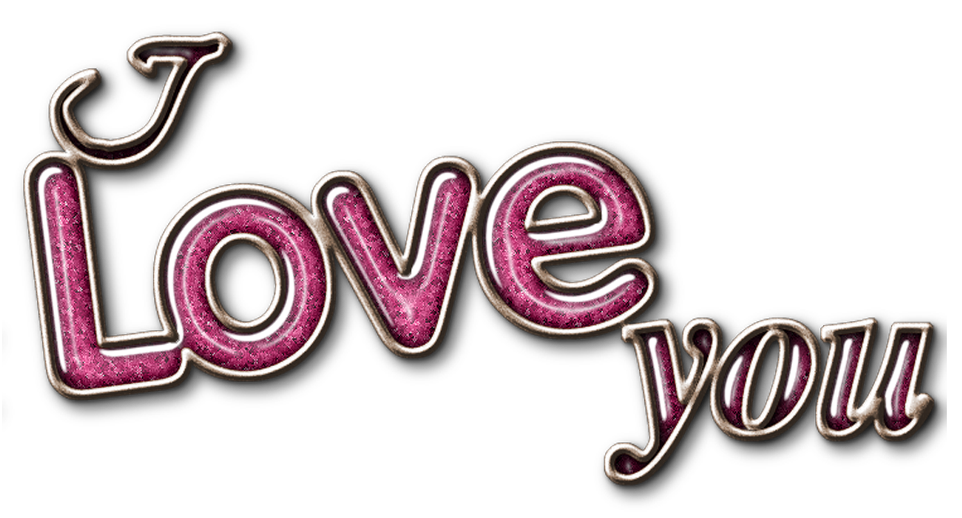 I Love You Text Png (indigo, gray, white, black, silver)