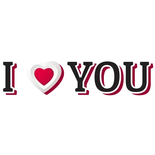 I Love You Word Png Image (gray, maroon, lavender, black, white)