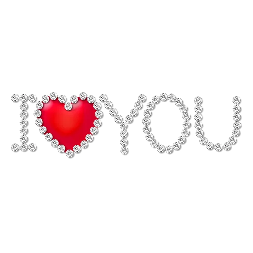 I Love You Word Png Picture (white, gray, black, silver)