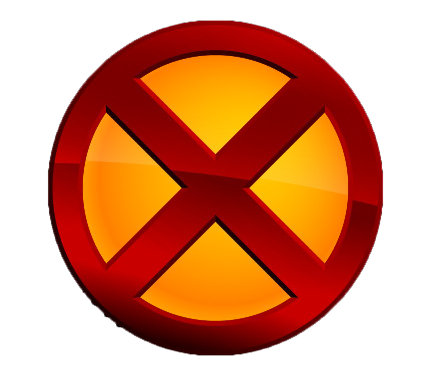 X Men Logo Png Image (maroon, red, white)