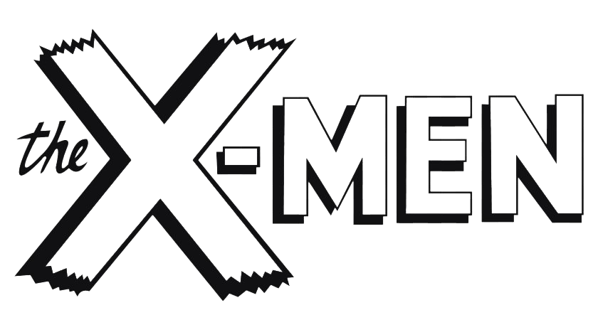 X Men Logo Png (black, white)