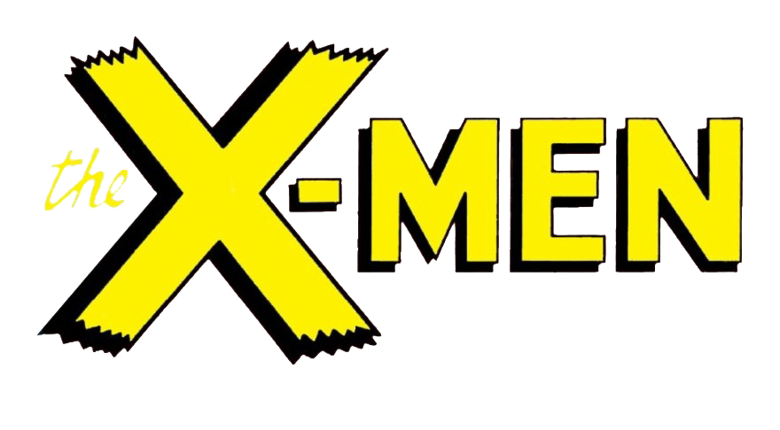 X Men Logo (black, white, yellow)