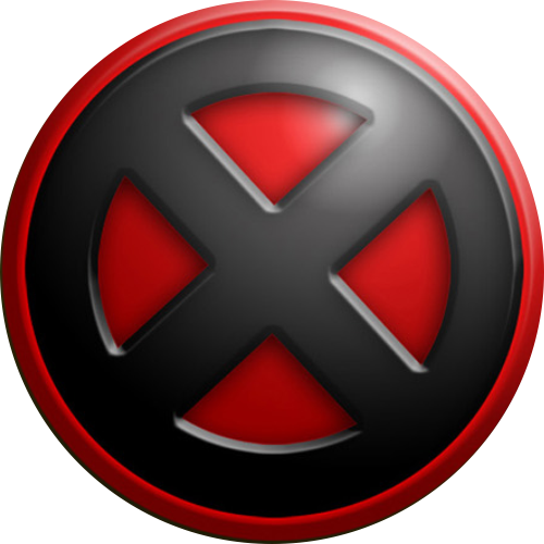 X Men Png File (indigo, black, white)