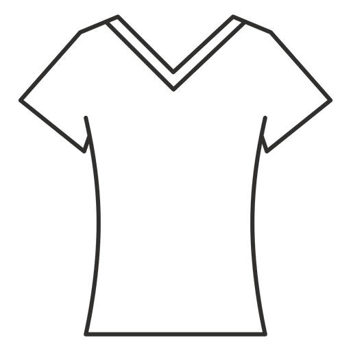 V Neck T Shirt Png Clipart (black)