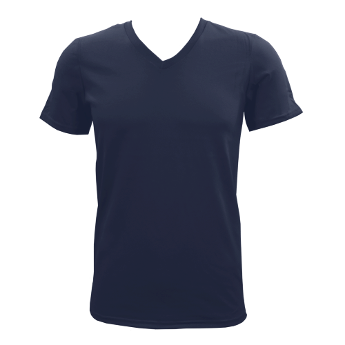 V Neck T Shirt Png Hd (indigo, black)