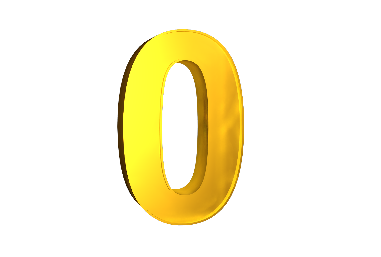 0 Number Png Download Image (black, white, yellow)