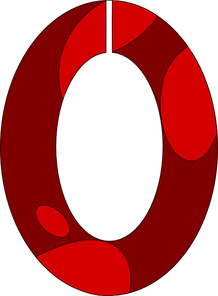 0 Number Png (red, maroon, white)