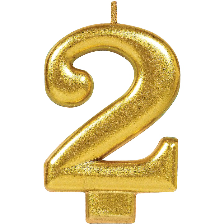 2 Number Png (chocolate, salmon, white)