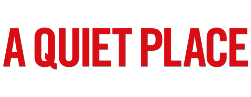 A Quiet Place Movie Png File (black, red)