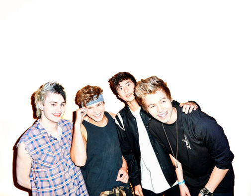 5 Second Of Summer Png (white, black, gold)