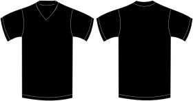 T Shirt Black Background Png (black)