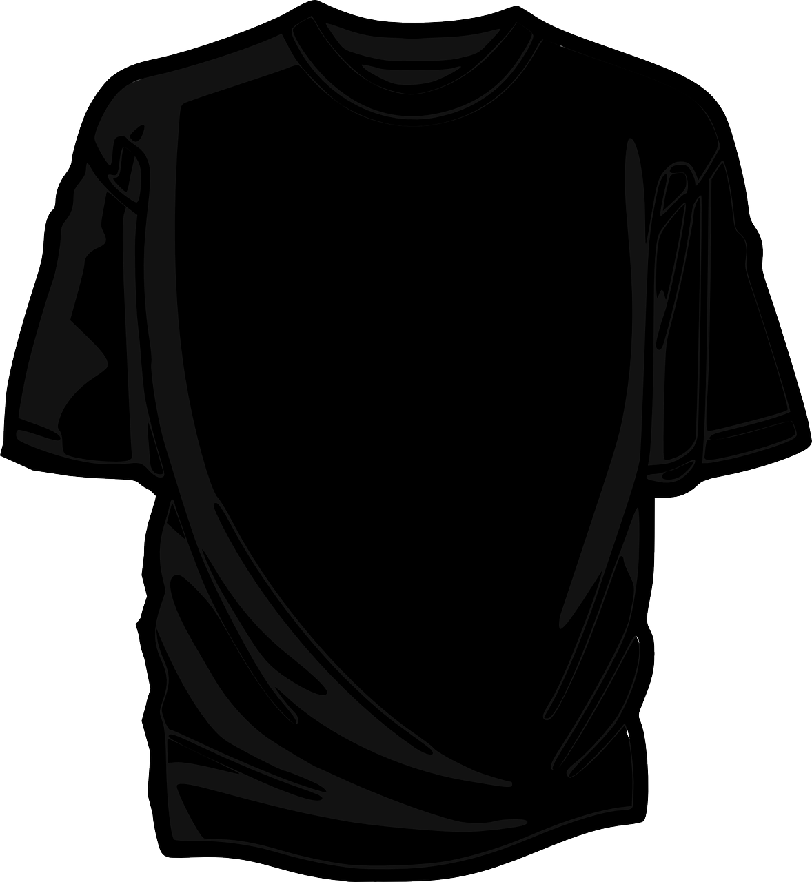 T Shirt Black Png Images (black)