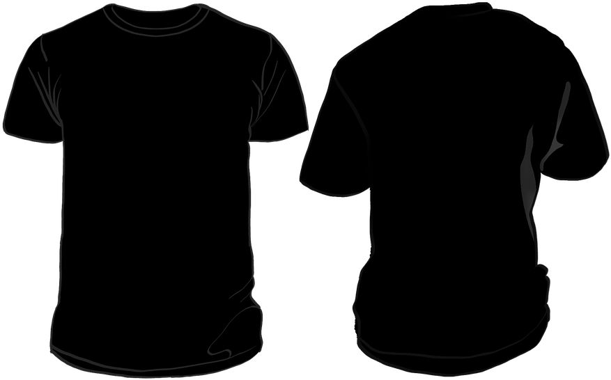 T Shirt Black Png Photo (black)