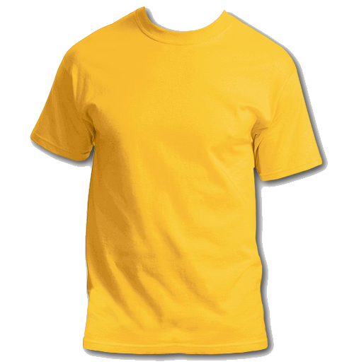 T Shirt Png Pic (gold, orange, white)