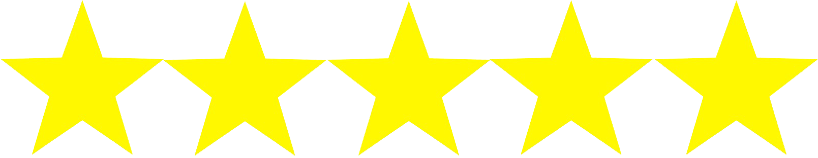 5 Stars Png Isolated Photo (black, yellow)