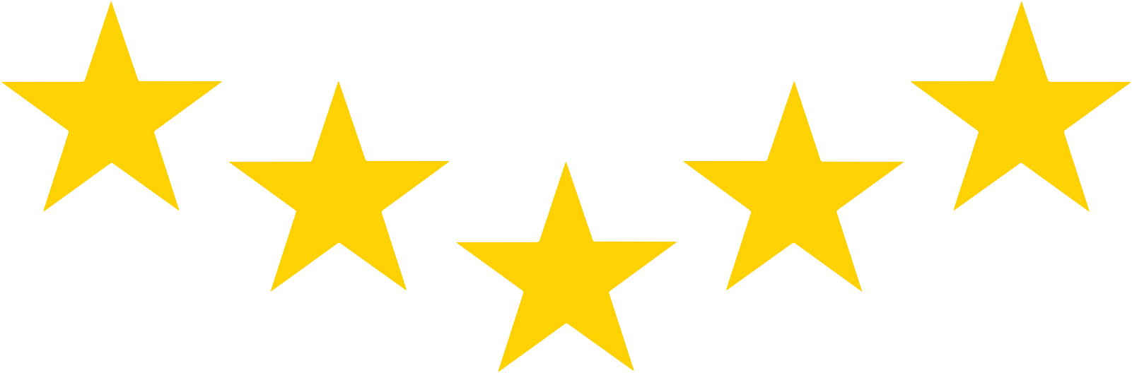 5 Stars Png Pic (black, gold)