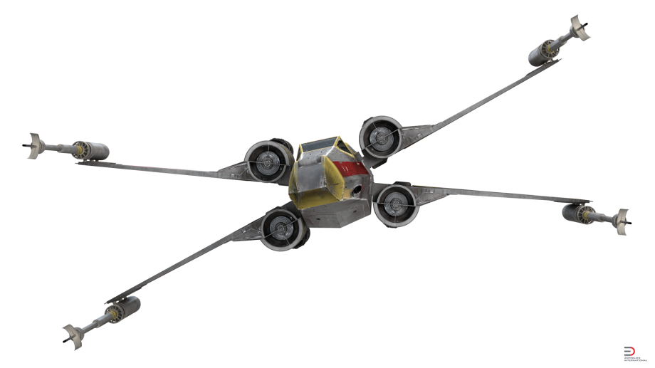 X Wing Starfighter Png Transparent (black)