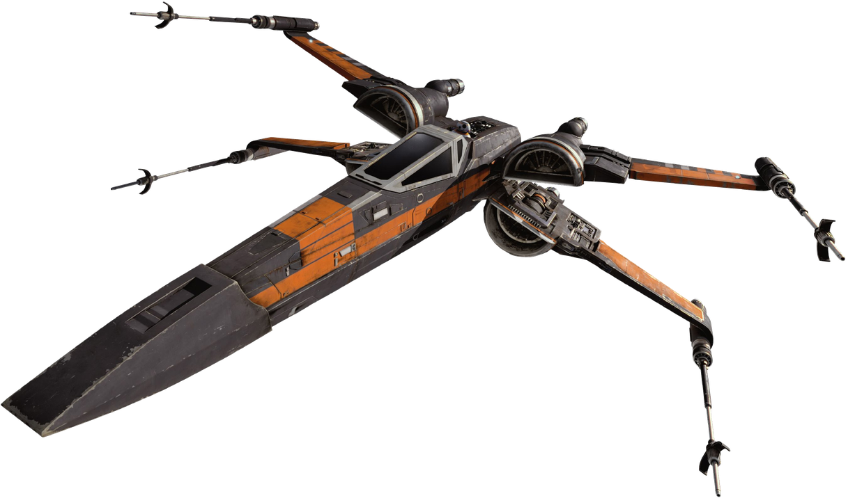 X Wing Starfighter Transparent Images Png (black, gray)