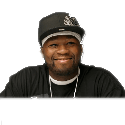 50 Cent Rapper Png Photo (black, gray)